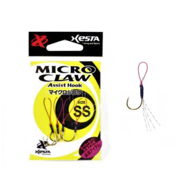  ASSIST XESTA MICRO CLAW SS HOOKS PACK OF 4pcs